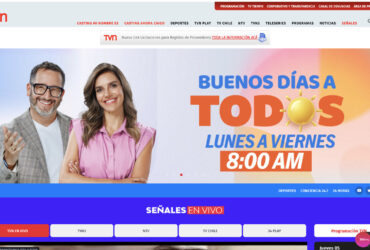 TVN – Banner Expandible Desktop. en Sitios Web: tvn.cl y 24horas.cl